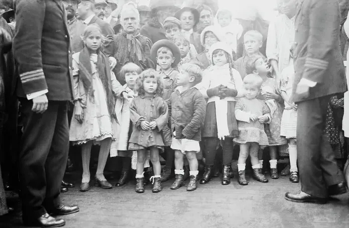 Framed Print : Survivors of Balmes, 1913. Creator: Bain News Service Framed Print : Survivors of Balmes, 1913. Creator: Bain News Service