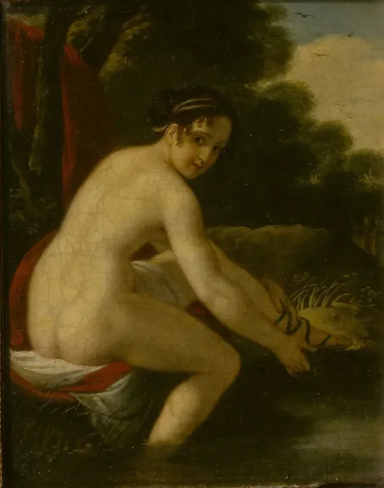 Framed Print : Susanna at her Bath, 1813. Artist: Yegorov, Alexei Yegorovich (1776-1851) Framed Print : Susanna at her Bath, 1813. Artist: Yegorov, Alexei Yegorovich (1776-1851)