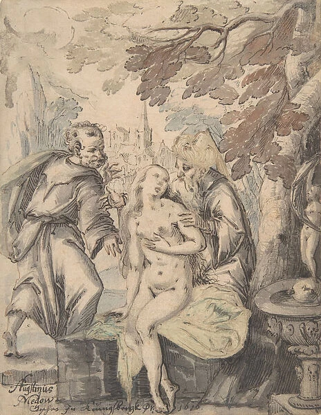 Susanna and the Elders, 1622-60. Creator: Augustin Medow