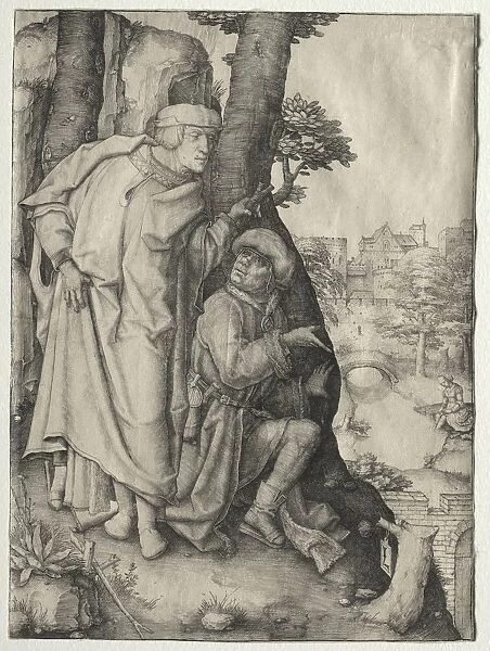Susanna and the Two Elders, c. 1508. Creator: Lucas van Leyden (Dutch, 1494-1533)