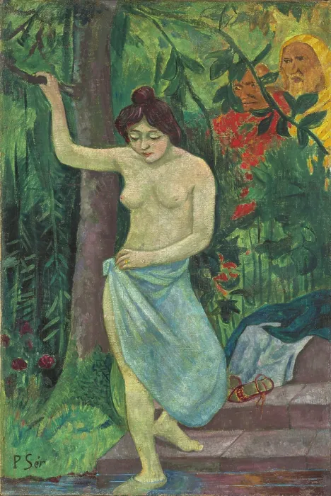Framed Print : Susanna and the Elders, c1913. Creator: Serusier, Paul (1864-1927) Framed Print : Susanna and the Elders, c1913. Creator: Serusier, Paul (1864-1927)