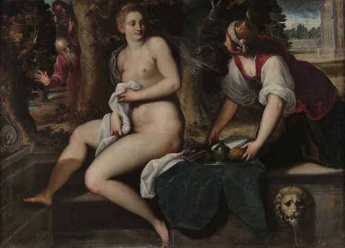 Framed Print : Susanna and the Elders. Creator: Palma il Giovane, Jacopo, the Younger (1544-1628) Framed Print : Susanna and the Elders. Creator: Palma il Giovane, Jacopo, the Younger (1544-1628)