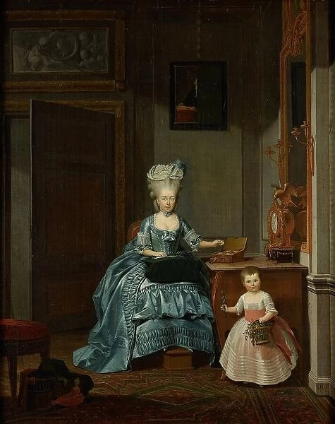 Susanna van Collen née Mogge and her daughter, 1776. Creator: Hermanus Numan