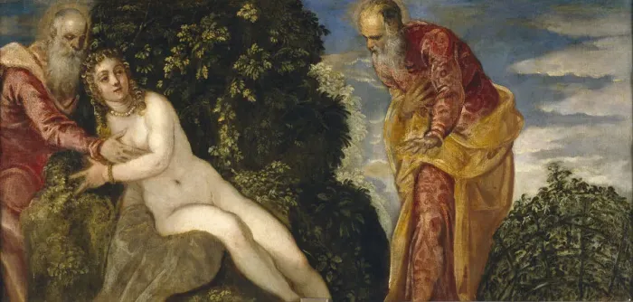 Framed Print : Susannah and the Elders. Artist: Tintoretto, Jacopo (1518-1594) Framed Print : Susannah and the Elders. Artist: Tintoretto, Jacopo (1518-1594)