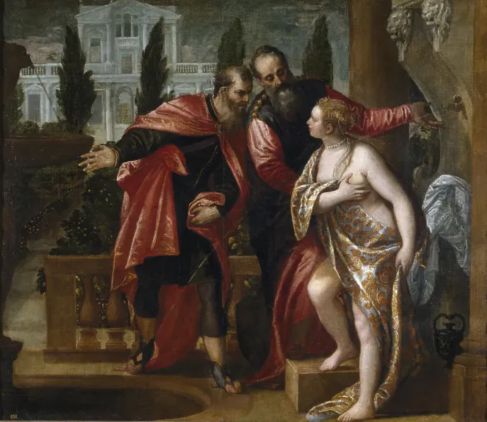 Framed Print : Susannah and the Elders. Artist: Veronese, Paolo (1528-1588) Framed Print : Susannah and the Elders. Artist: Veronese, Paolo (1528-1588)