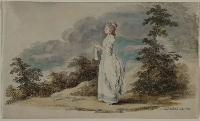 Framed Print : Susanne (The Artists Daughter at the Age of Twenty-One), 1782. Creator: Daniel Chodowiecki Framed Print : Susanne (The Artists Daughter at the Age of Twenty-One), 1782. Creator: Daniel Chodowiecki