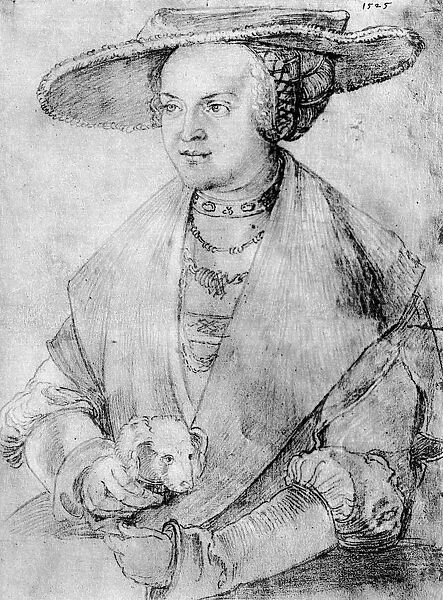 Susanne von Brandenburg-Ansbach, 1525, (1936). Artist: Albrecht Durer