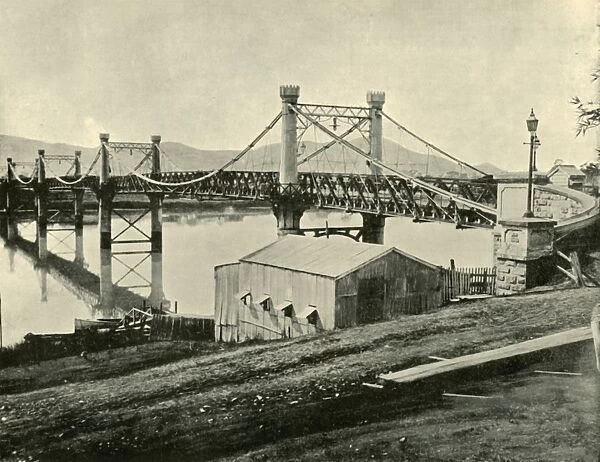 Suspension Bridge, over the Fitzroy, 1901. Creator: Unknown