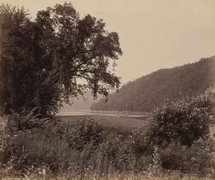Framed Print : The Susquehanna Near Wyalusing, c. 1895. Creator: William H Rau Framed Print : The Susquehanna Near Wyalusing, c. 1895. Creator: William H Rau