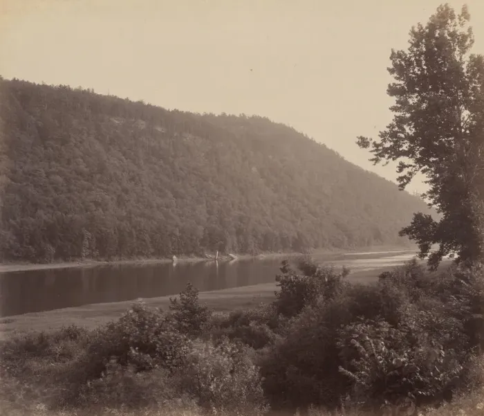 Framed Print : Susquehanna at Standing Stone, c. 1895. Creator: William H Rau