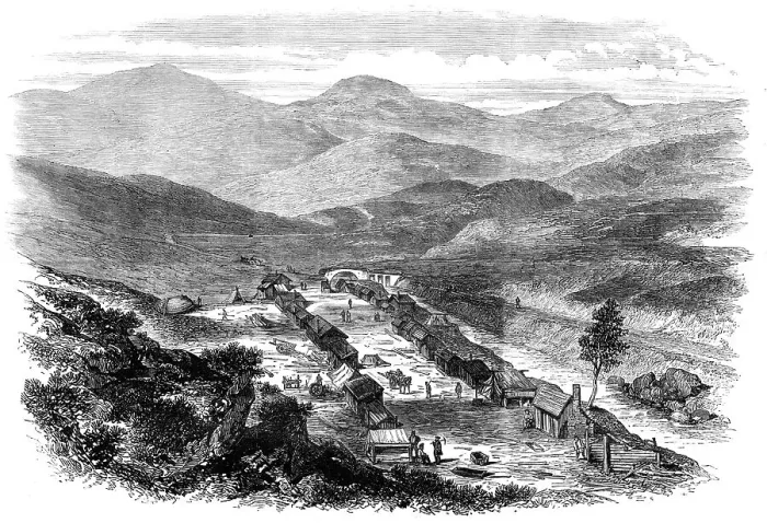 Framed Print : The Sutherlandshire Gold Diggings: Baile N Oir, Kildonan, 1869. Creator: Unknown Framed Print : The Sutherlandshire Gold Diggings: Baile N Oir, Kildonan, 1869. Creator: Unknown