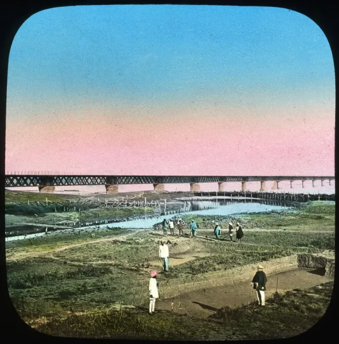 Framed Print : Sutlej Bridge, India, late 19th or early 20th century Framed Print : Sutlej Bridge, India, late 19th or early 20th century