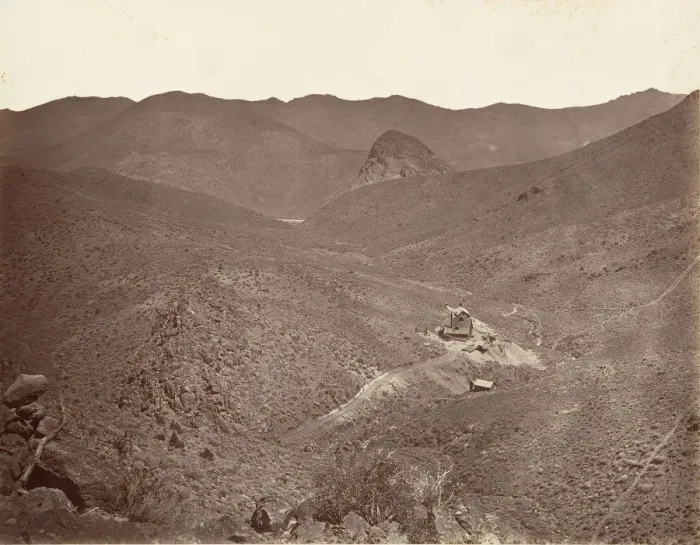 Framed Print : Sutro Tunnel Shaft No. 2, 1875, printed ca. 1876. Creator: Carleton Emmons Watkins Framed Print : Sutro Tunnel Shaft No. 2, 1875, printed ca. 1876. Creator: Carleton Emmons Watkins