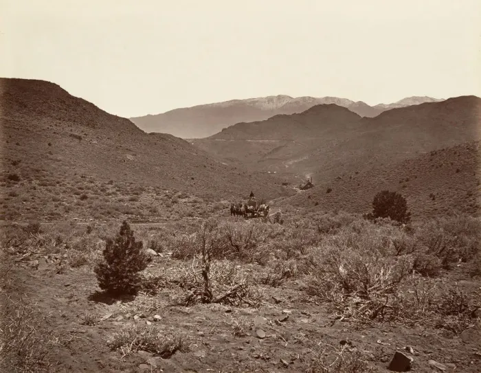 Framed Print : Sutro Tunnels Road to Virginia City, 1875, printed ca. 1876 Framed Print : Sutro Tunnels Road to Virginia City, 1875, printed ca. 1876