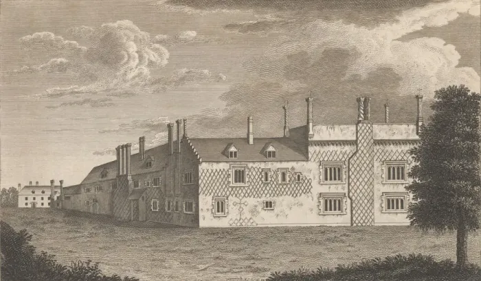 Framed Print : Sutton Place, near Dartford, in the County of Kent, taken in the year 1766, before the... 1777-90. Creator: Anon Framed Print : Sutton Place, near Dartford, in the County of Kent, taken in the year 1766, before the... 1777-90. Creator: Anon