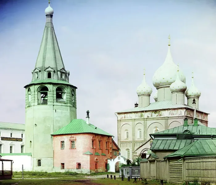 Framed Print : Suzdal: The Cathedral of the Nativity of Christ [i.e. the Cathedral of the Nativity of the... 1912. Creator: Sergey Mikhaylovich Prokudin-Gorsky Framed Print : Suzdal: The Cathedral of the Nativity of Christ [i.e. the Cathedral of the Nativity of the... 1912. Creator: Sergey Mikhaylovich Prokudin-Gorsky