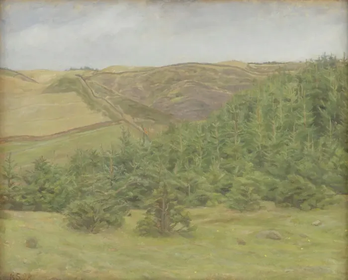 Framed Print : Svanninge Hills, Funen, 1898. Creator: Karl Schou Framed Print : Svanninge Hills, Funen, 1898. Creator: Karl Schou