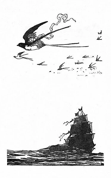 The Swallow Soared High Into The Air, c1930. Artist: W Heath Robinson