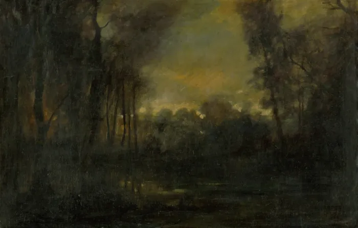 Framed Print : Swampy Landscape, 1880-1900. Creator: Ladislav Mednyanszky Framed Print : Swampy Landscape, 1880-1900. Creator: Ladislav Mednyanszky