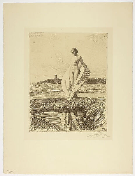 The Swan, 1915. Creator: Anders Leonard Zorn