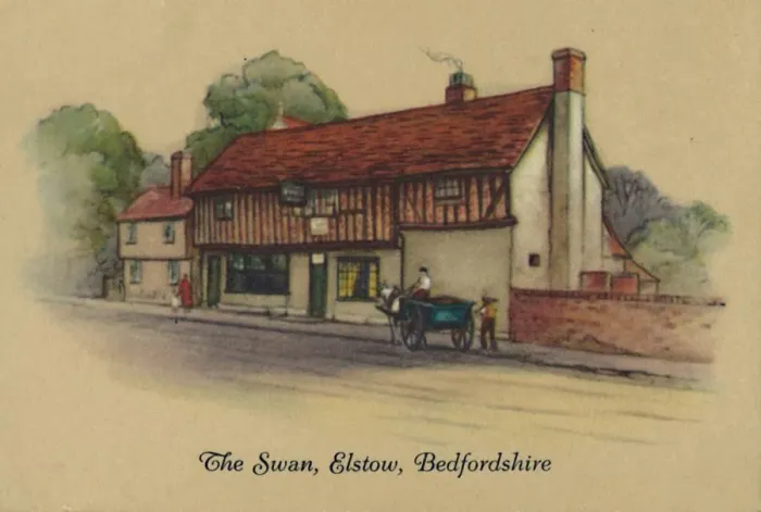Framed Print : The Swan, Elstow, Bedfordshire, 1939 Framed Print : The Swan, Elstow, Bedfordshire, 1939