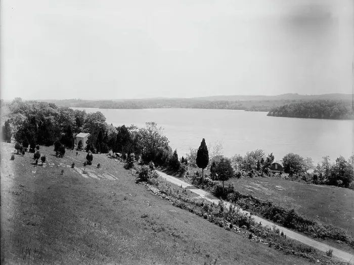 Framed Print : Swartswood Lake, N.J. between 1900 and 1906. Creator: Unknown
