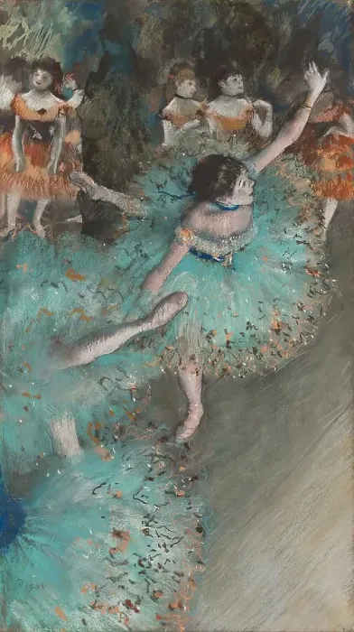 Framed Print : Swaying Dancer (Dancer in Green), 1877. Creator: Edgar Degas Framed Print : Swaying Dancer (Dancer in Green), 1877. Creator: Edgar Degas