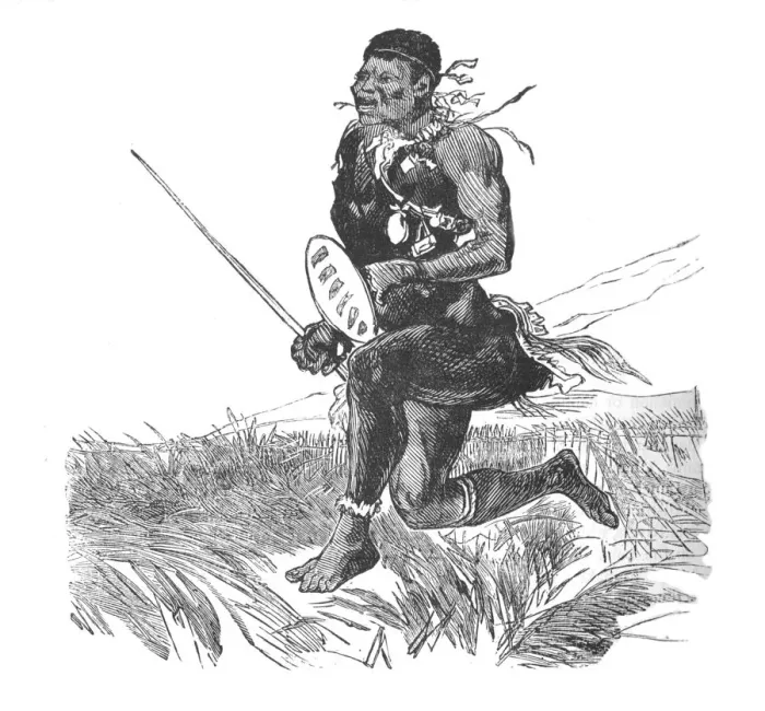 Framed Print : Swazi Scout, c1880 Framed Print : Swazi Scout, c1880