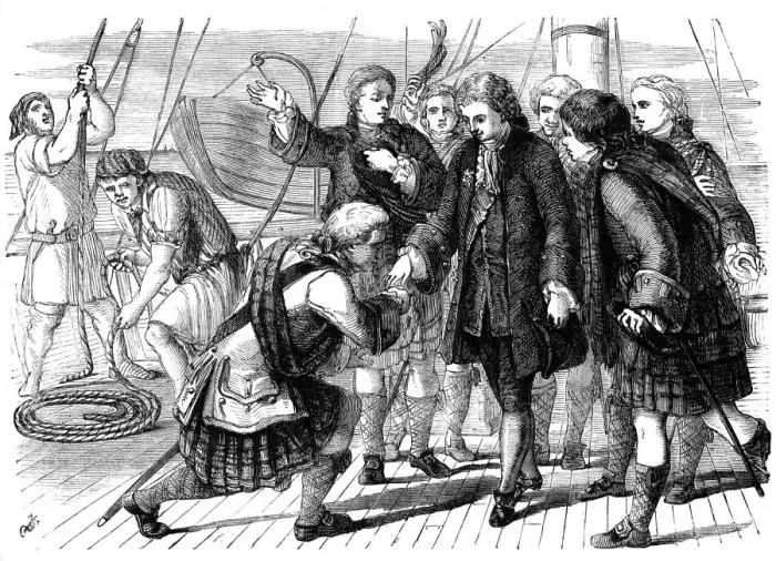 Framed Print : Swearing allegiance to Prince Charles Stuart, 18th century (19th century) Framed Print : Swearing allegiance to Prince Charles Stuart, 18th century (19th century)
