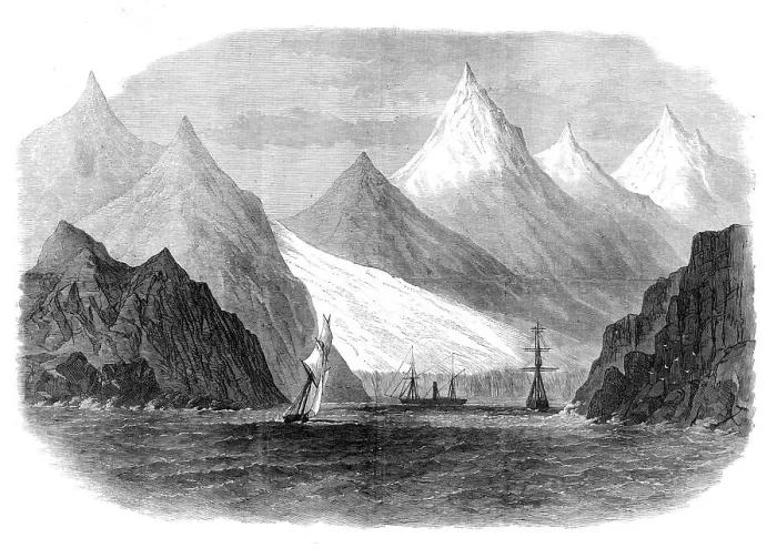 Framed Print : The Swedish exploring exhibition at Green Harbour, Spitzbergen, 1872. Creator: Unknown Framed Print : The Swedish exploring exhibition at Green Harbour, Spitzbergen, 1872. Creator: Unknown
