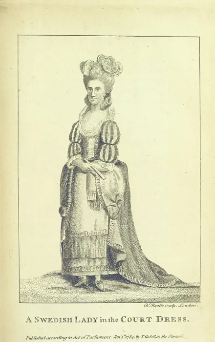 Framed Print : A Swedish Lady in the Court Dress, 1802. Creator: Louis Charles Ruotte Framed Print : A Swedish Lady in the Court Dress, 1802. Creator: Louis Charles Ruotte