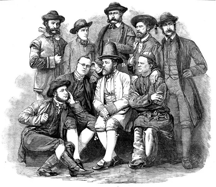 Framed Print : The Swedish Minstrels, at St. James's Hall, 1858. Creator: Smyth Framed Print : The Swedish Minstrels, at St. James's Hall, 1858. Creator: Smyth