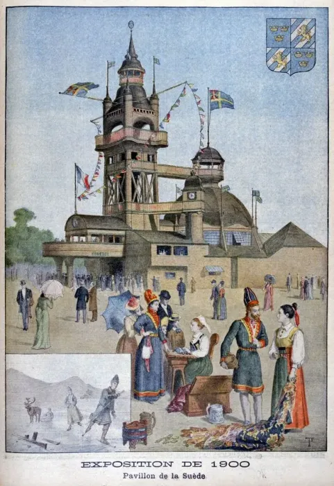 Framed Print : The Swedish pavilion at the Universal Exhibition of 1900, Paris, 1900 Framed Print : The Swedish pavilion at the Universal Exhibition of 1900, Paris, 1900