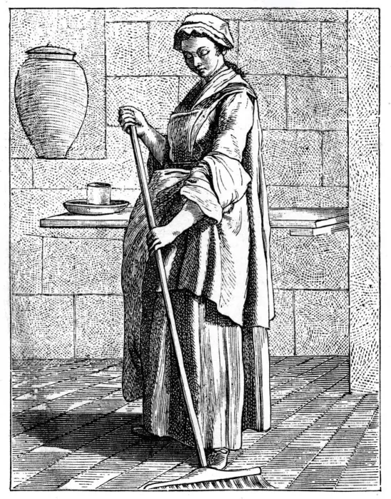 Framed Print : A Sweeper, 1737-1742. Artist: Bouchardon Framed Print : A Sweeper, 1737-1742. Artist: Bouchardon