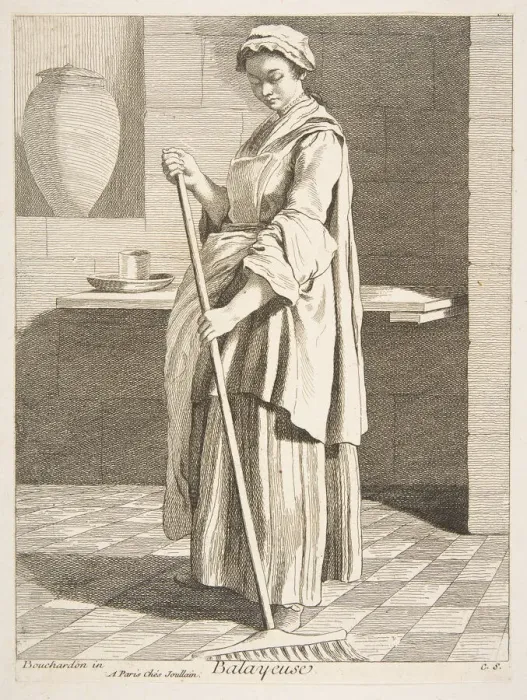 Framed Print : Sweeper, 1746. Creator: Caylus, Anne-Claude-Philippe de Framed Print : Sweeper, 1746. Creator: Caylus, Anne-Claude-Philippe de