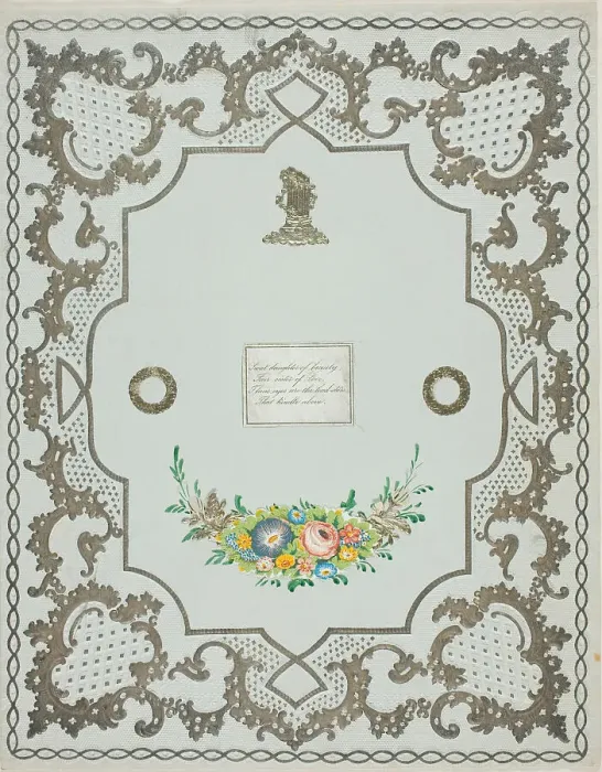 Framed Print : Sweet Daughter of Beauty (valentine), c.1850. Creator: Unknown Framed Print : Sweet Daughter of Beauty (valentine), c.1850. Creator: Unknown