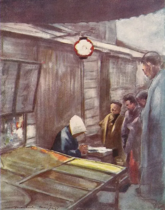 Framed Print : A Sweet-Stuff Stall, c1887, (1901). Artist: Mortimer L Menpes Framed Print : A Sweet-Stuff Stall, c1887, (1901). Artist: Mortimer L Menpes