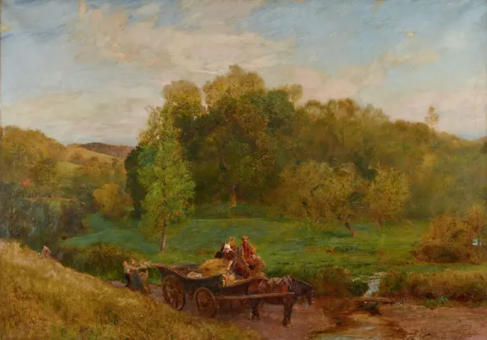 Framed Print : Sweet Water Meadows Of The West, 1893. Creator: John William North Framed Print : Sweet Water Meadows Of The West, 1893. Creator: John William North