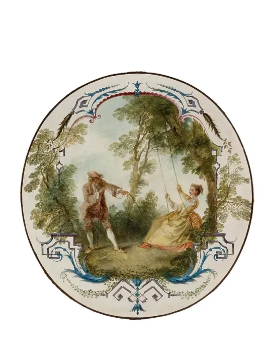 Framed Print : The Swing, about 1724. Creators: Nicolas Lancret, Claude Audran Framed Print : The Swing, about 1724. Creators: Nicolas Lancret, Claude Audran