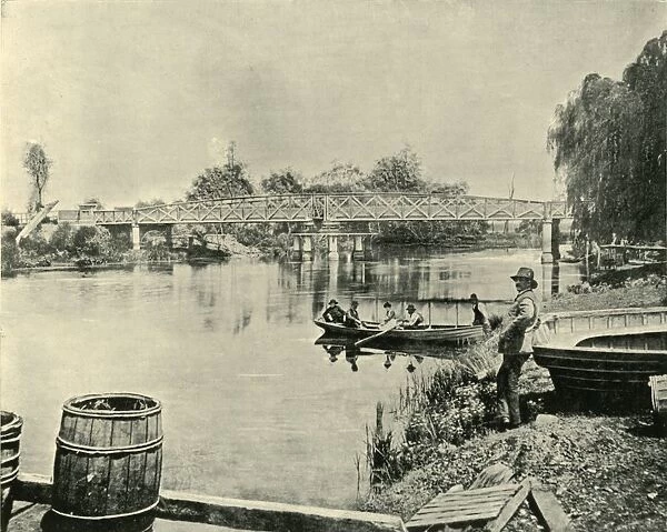 Swing Bridge Over the Latrobe, 1901. Creator: Unknown