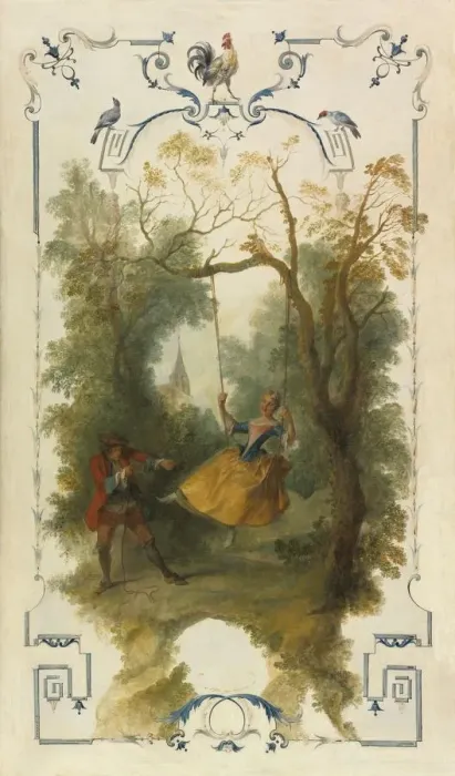 Framed Print : The Swing, c. 1723-1727. Creator: Nicolas Lancret (French, 1690-1743) Framed Print : The Swing, c. 1723-1727. Creator: Nicolas Lancret (French, 1690-1743)