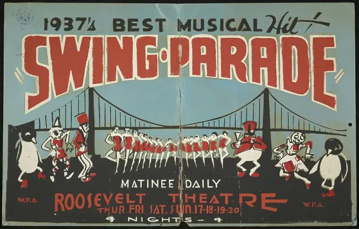 Framed Print : Swing Parade, [193-]. Creator: Unknown