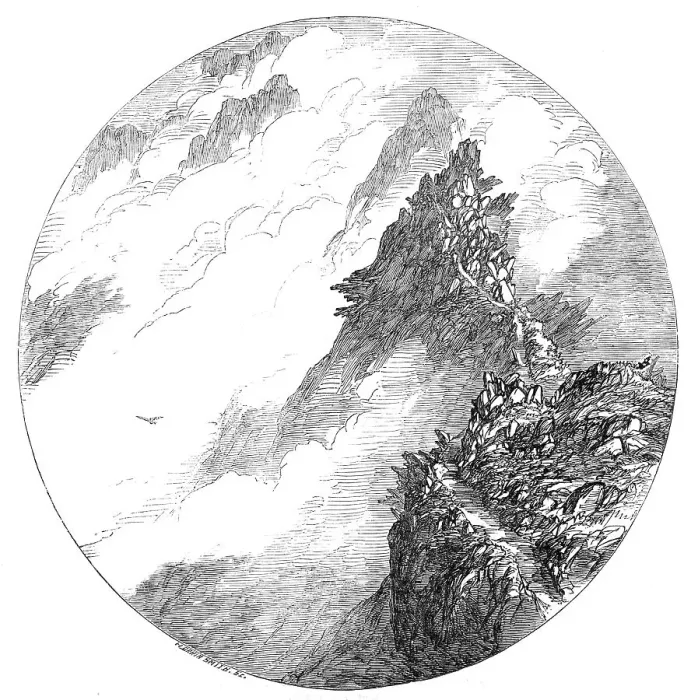 Framed Print : Swirrel Edge, Mount Helvellyn, 1854. Creator: Harvey Orrin Smith Framed Print : Swirrel Edge, Mount Helvellyn, 1854. Creator: Harvey Orrin Smith