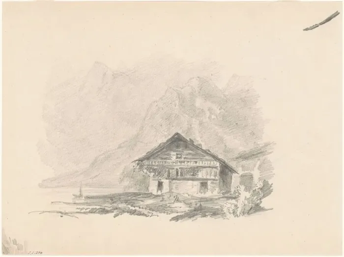 Framed Print : Swiss Chalet, 1869. Creator: John Singer Sargent Framed Print : Swiss Chalet, 1869. Creator: John Singer Sargent