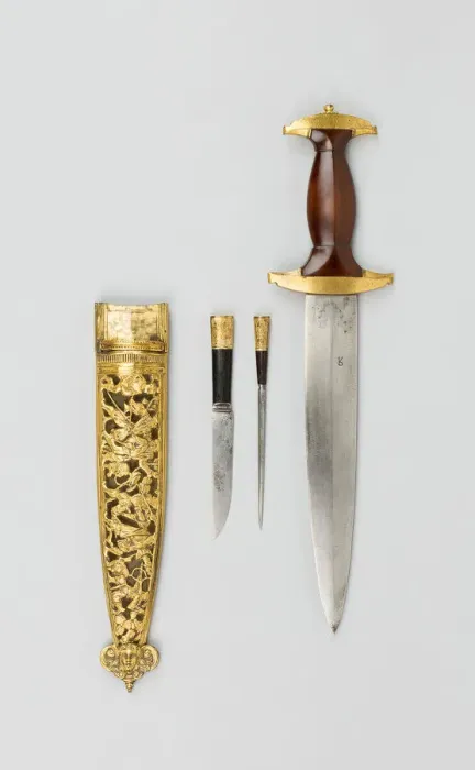 Framed Print : Swiss Dagger with Scabbard, Europe, 1556. Creator: Unknown Framed Print : Swiss Dagger with Scabbard, Europe, 1556. Creator: Unknown