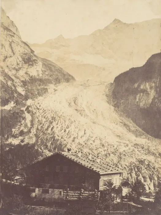 Framed Print : Swiss Glacier, 1850s. Creator: John Joscelyn Coghill Framed Print : Swiss Glacier, 1850s. Creator: John Joscelyn Coghill