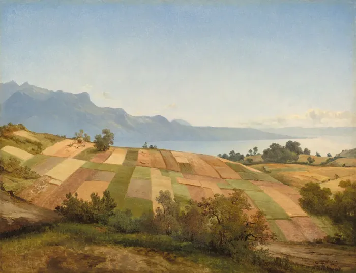 Framed Print : Swiss Landscape, c. 1830. Creator: Alexandre Calame Framed Print : Swiss Landscape, c. 1830. Creator: Alexandre Calame