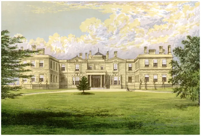 Framed Print : Swithland Hall, Leicestershire, home of the Earl of Lanesborough, c1880 Framed Print : Swithland Hall, Leicestershire, home of the Earl of Lanesborough, c1880