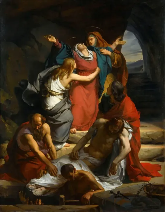 Framed Print : Swoon of the Virgin, 1845. Creator: Hesse, Nicolas-Auguste (1795-1869) Framed Print : Swoon of the Virgin, 1845. Creator: Hesse, Nicolas-Auguste (1795-1869)