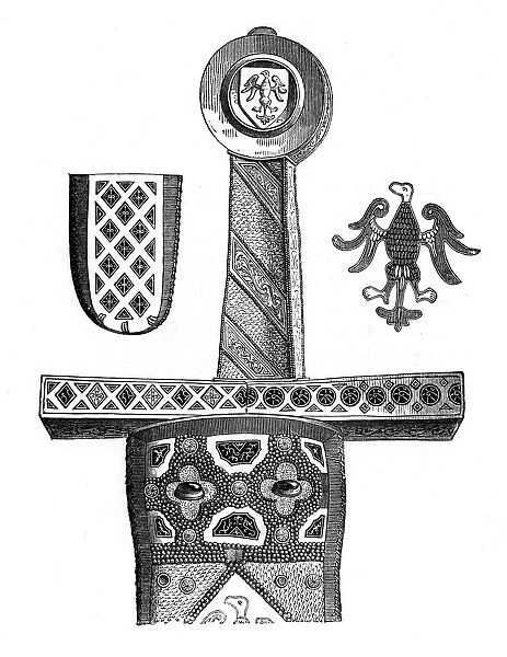 Sword of Charlemagne, c8th century, (1870)